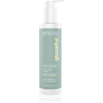 Revuele Glazeful Milky Cleanser Pure Velour lapte demachiant delicat cu efect de exfoliere - imagine 2